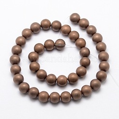 Chapelets de perles en hématite synthétique sans magnétiques&nbsp;G-R363-8mm-05