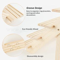 Présentoirs en bois à 4 étage&nbsp;ODIS-WH0027-028