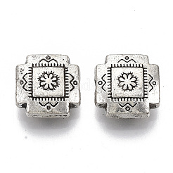 Сплавочные овальные бусины тибетского стиля  TIBE-S320-130AS-LF