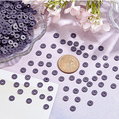10 brin de perles rondes plates en argile polymère faites à la main&nbsp;CLAY-PH0001-44C