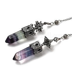 Маятники для биолокации из натурального флюорита с огранкой в виде пули G-B149-14AS-03