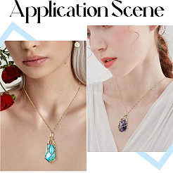 3 шт. 3 стиля 304 нержавеющая сталь кубовидная цепочка макраме мешочек пустой держатель для камня изготовление ожерелья&nbsp;NJEW-BBC0001-41G