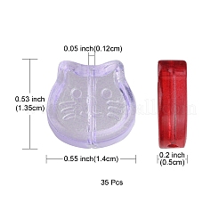 35 шт. Прозрачные стеклянные бусины&nbsp;GLAA-YW0001-67