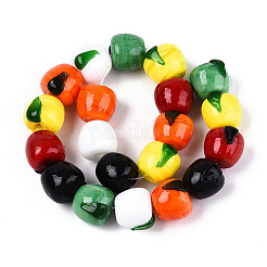 Бусы лэмпворк ручной работы LAMP-N036-06A