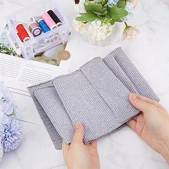 Ребристая ткань из полиэстера для манжет&nbsp;DIY-WH0430-351C