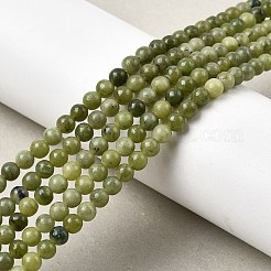 Natürliche chinesische Jade/südliche Jade Perlen Stränge&nbsp;G-G735-38-4mm