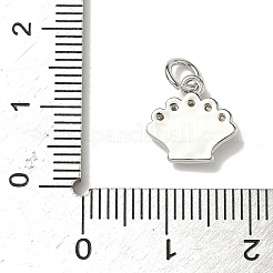 Латунные микро проложить кубического циркония подвески KK-I276-54P