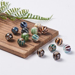 Фарфоровые бусины ручной работы&nbsp;X-PORC-S498-24-M