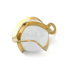 304ステンレススチール製キャットアイペンダント  ゴールドカラー  13.5x10x10mm  穴：1.2mm&nbsp;STAS-Q320-01B-G