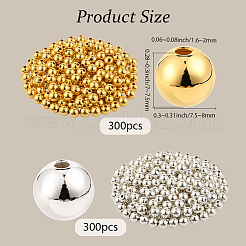 600шт 2 цвета пластиковые бусины ccb&nbsp;CCB-PA0001-04D