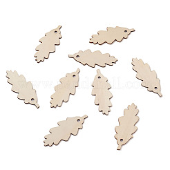 Неокрашенный деревянный большой кулон X-WOOD-TA0002-20