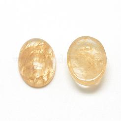 Cabochon in vetro di pietra di anguria e caffè&nbsp;G-R415-14x10-39