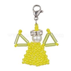 Подвесные украшения из стеклянных бусин HJEW-MZ00023