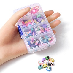 160шт 8 стилей ручной работы из полимерной глины CLAY-YW0001-72