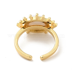 Акриловое кольцо-манжета с конским глазом&nbsp;RJEW-B042-04G-03