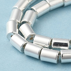 Гальванические нити из синтетических немагнитных гематитовых бусин&nbsp;G-Q1009-I02-01