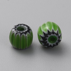 Perle di vetro millefiori fatto a mano&nbsp;LAMP-CJC0016-01E