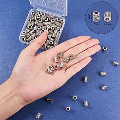 Сплавочные овальные бусины тибетского стиля &nbsp;TIBEB-PH0004-28AS