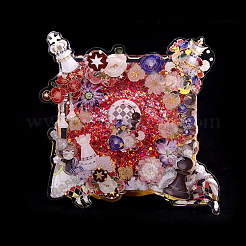 3 набор из 3 акриловых тарелок DIY-FH0006-02