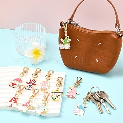 10 шт. подвесные украшения из эмалевого пасхального сплава&nbsp;HJEW-YW00312