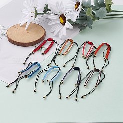 Fabricación de pulsera trenzada de hilo de nailon ajustable&nbsp;AJEW-JB00857