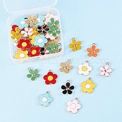 44шт 11 цвета сплава эмалевые подвески&nbsp;ENAM-SZ0002-16