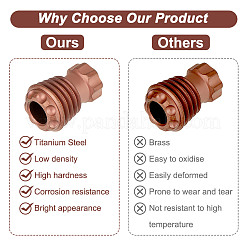 Европейские бусины edc из титанового сплава FIND-WH0161-35B