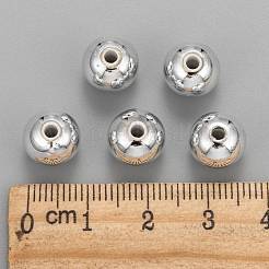 Perles rondes acryliques de placage en plastique&nbsp;PACR-L003-10mm-S