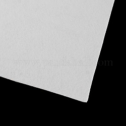 Feutre à l'aiguille de broderie de tissu non tissé pour l'artisanat de bricolage, blanc, 30x30x0.2 cm, 10 pcs /sachet 
