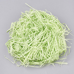 Декоративные бумажные отходы рафии упаковочный материал, для подарка наполнителя, бледно-зеленый, 2~4 мм, о 20 г / мешок