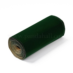 (venta de liquidación defectuosa) forro de flocado de terciopelo adhesivo, para joyería cajón artesanía tela pelar palo, verde oscuro, 22.8~25x0.1 cm
