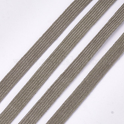 Ruban en velours côtelé, Ruban de polyester, pour la fabrication d'arc de cheveux bricolage, café, 10mm, environ 100yard / roll (91.44m / roll)