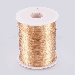 Round Copper Wire Copper Beading Wire for Jewelry Making,Long-Lasting Plated,Golden,0.3mm, about 3280.84 Feet/roll(1000m/roll), 1roll/1000g