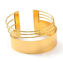 Polsino in lega superiore del braccio, braccialetti aperti per donna ragazza, oro, diametro interno: 3-1/4 pollice (8.2 cm)