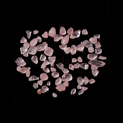 Chip perles en quartz rose naturel, pierre roulée, pas de trous / non percés, 3~7x2~6x1.5~5mm