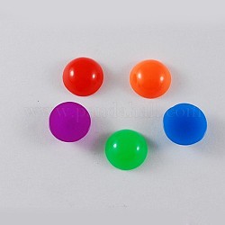 Mixed Color Resin Half Round Cabochons, 10x4.5mm