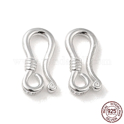 925 in argento sterling orecchino ganci, filo per orecchini con anelli, con timbro s925, argento, 15 gauge, 14x6.5x2mm, Foro: 1.6 mm, ago :1.5mm