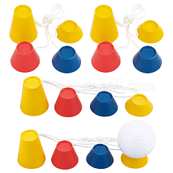 Chgcraft 4 set di tee da golf in plastica, colore misto, 18~19x11.5~37mm, diametro interno: 16~22mm, 4 pc / set