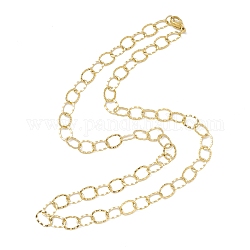 Vakuumbeschichtung 304 stämmige Rolo-Ketten-Halskette aus Edelstahl für Männer und Frauen, golden, 18.11 Zoll (46 cm)