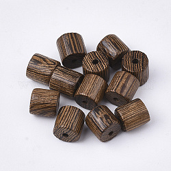 Cuentas de madera de wengué natural, sin teñir, columna, camello, 8x8mm, Agujero: 1.4 mm, aproximamente 1400 unidades / 500 g