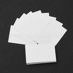 Carta di carta esposizione dell'orecchino, utilizzato per pendenti e orecchini, bianco, 80x50mm
