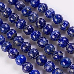Chapelets de perles en lapis-lazuli naturel, ronde, 12mm, Trou: 1mm, Environ 32 pcs/chapelet, 15.1 pouce