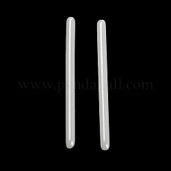 Pendientes de barra recta de cerámica con circonita biocerámica hipoalergénica, aretes tipo piercing, sin decoloración y sin níquel, whitesmoke, 13mm, pin: 0.8 mm