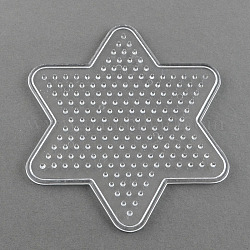 Abc plaques utilisés pour les perles à repasser 5x5mm diy, étoiles du nord, clair, 103x92x5mm