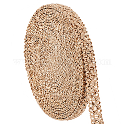 Cinta de arpillera trenzada, cinta de arpillera, hilo de yute, para la fabricación de joyas y decoración del hogar, burlywood, 3/4 pulgada (18 mm)