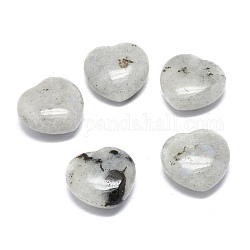 Натуральный лабрадорит сердце любовь пальма беспокойство камень, исцеляющий кристалл, 24~25x25x11~12 мм