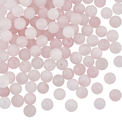 Olycraft около 124 шт. 6 мм бусины из матового розового кварца, бусины из натурального розового кварца, матовые розовые хрустальные бусины, круглые свободные бусины из драгоценных камней, энергетический камень для браслета, ожерелья, сережек, изготовление ювелирных изделий своими руками