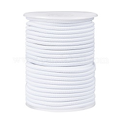 Эластичный шнур, белые, 3.5 мм, около 20 м / рулон