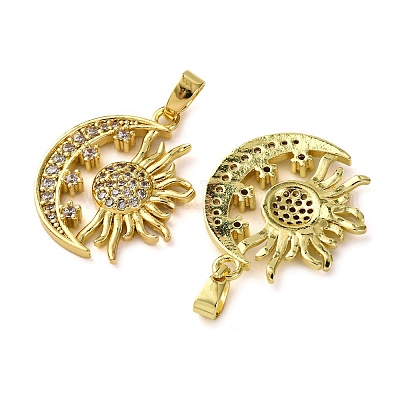 Латунные микро проложить кубического циркония подвески KK-F911-06G-1