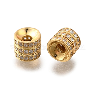 925 бусина из чистого серебра с микропаве и прозрачным фианитом STER-F061-03B-G-1